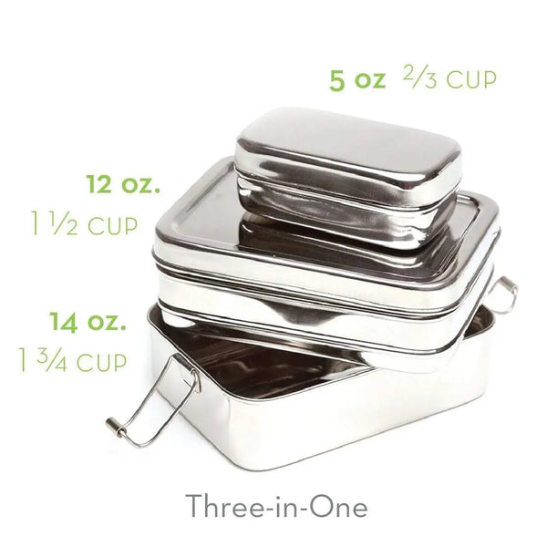 Three-in-One Classic Lunch Food Container