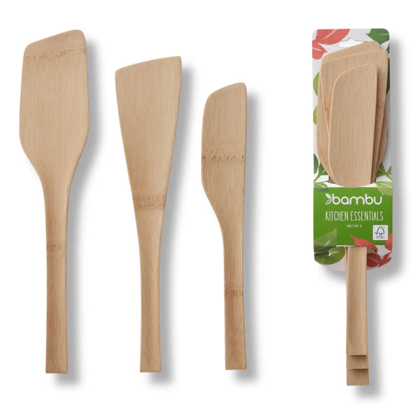 Bamboo Spatula Trio