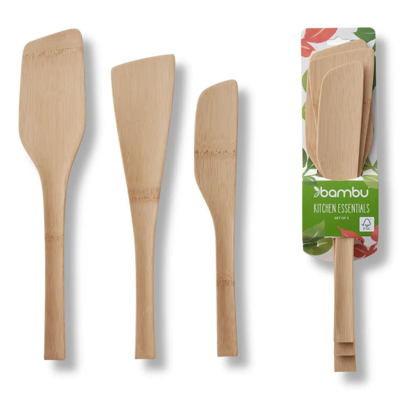 Bamboo Spatula Trio