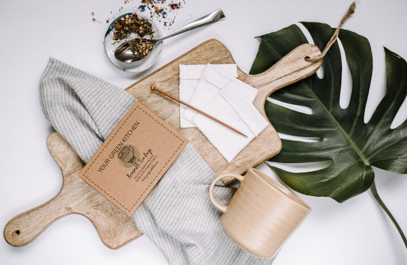 Reusable Tea Bags with Balancing Stick