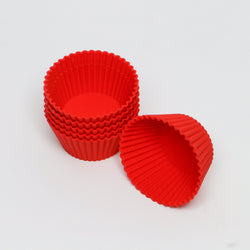 Set of 12 Reusable Silicone Cupcake Liners & Baking Cups