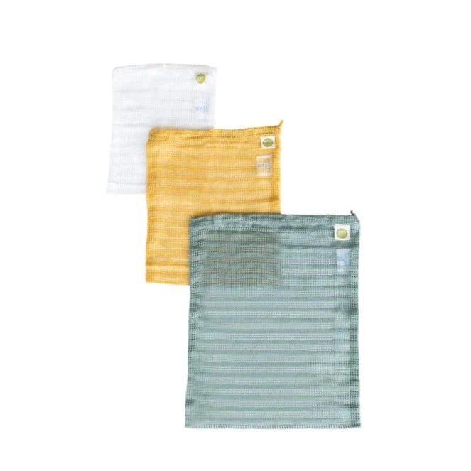 Colored Mesh Produce Bags - 3-Pack