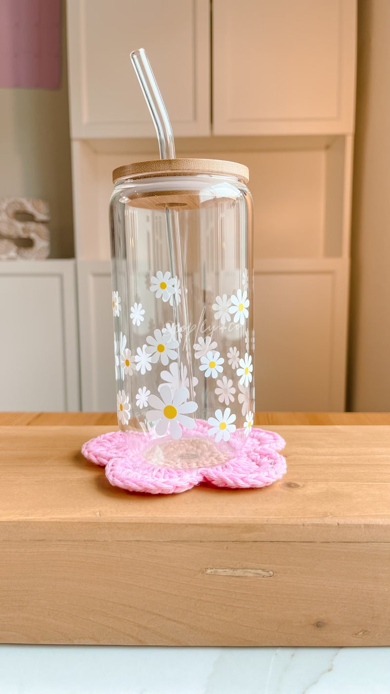 Personalized Can Glass with Lid & Straw - 16 oz