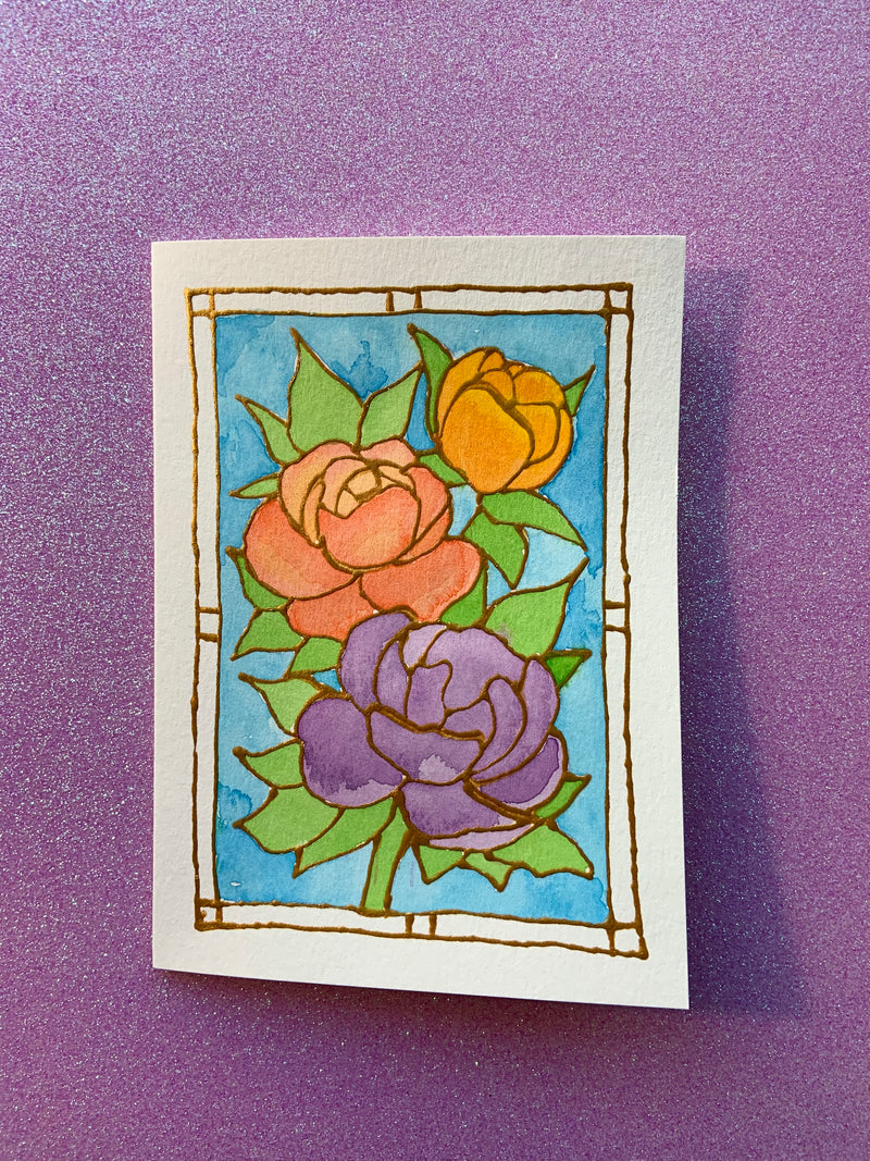 Hand Painted Art Cards