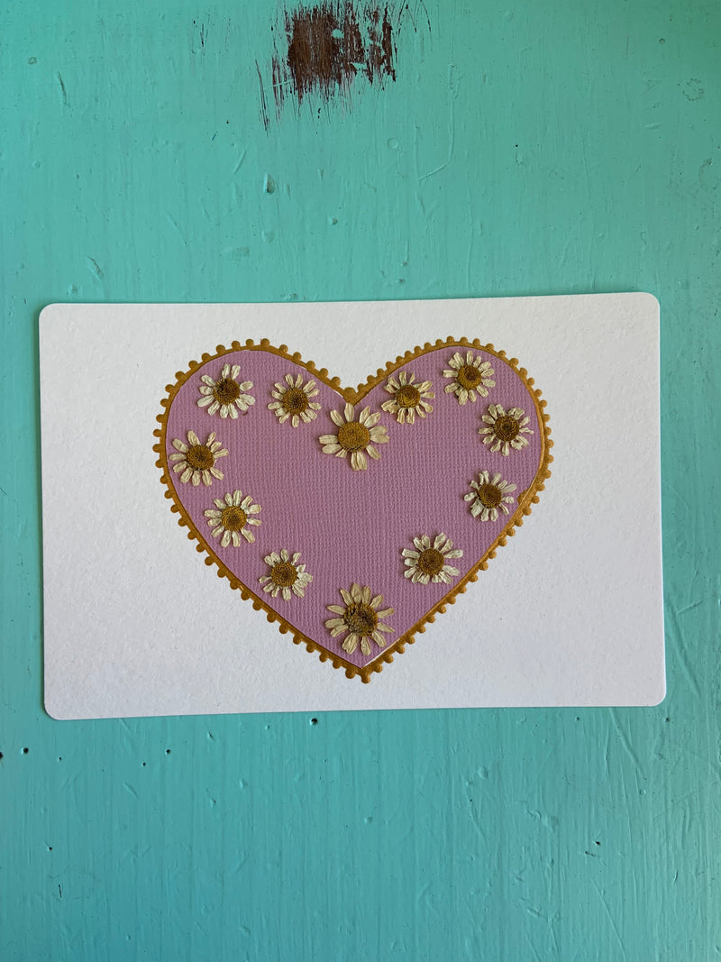 Hand Painted / Flower Pressed Postcards