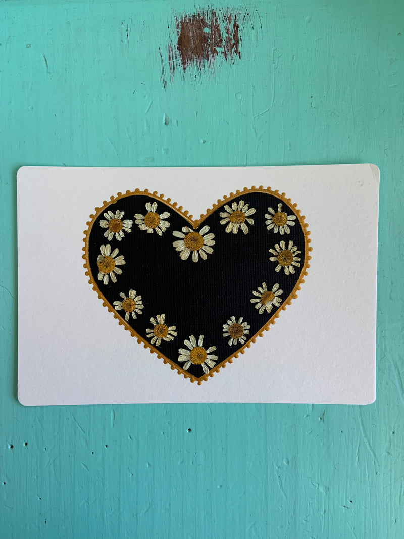 Hand Painted / Flower Pressed Postcards