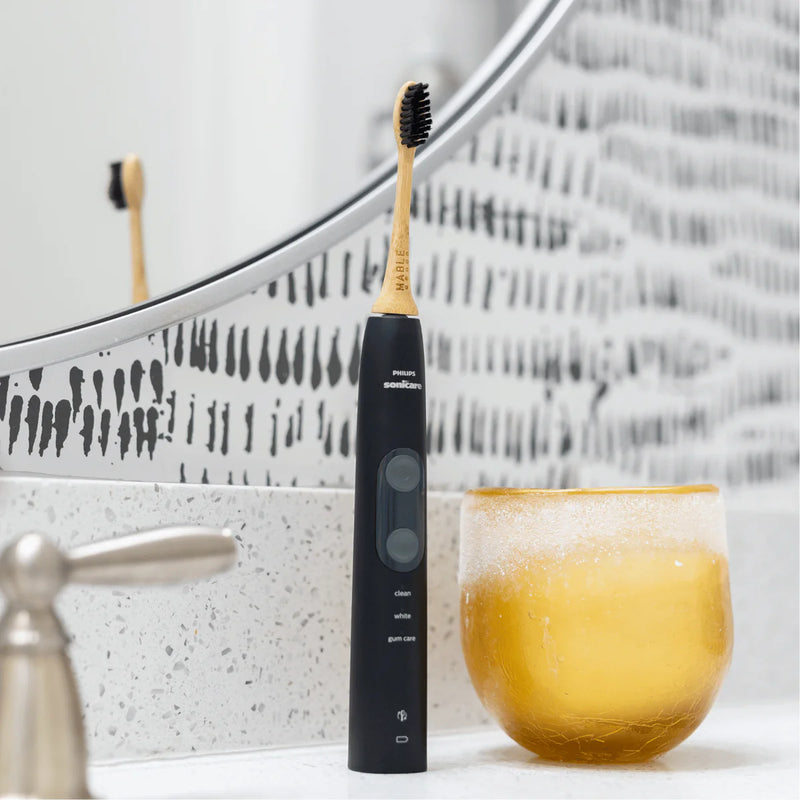 Bamboo Toothbrush Head compatible with Philips Sonicare