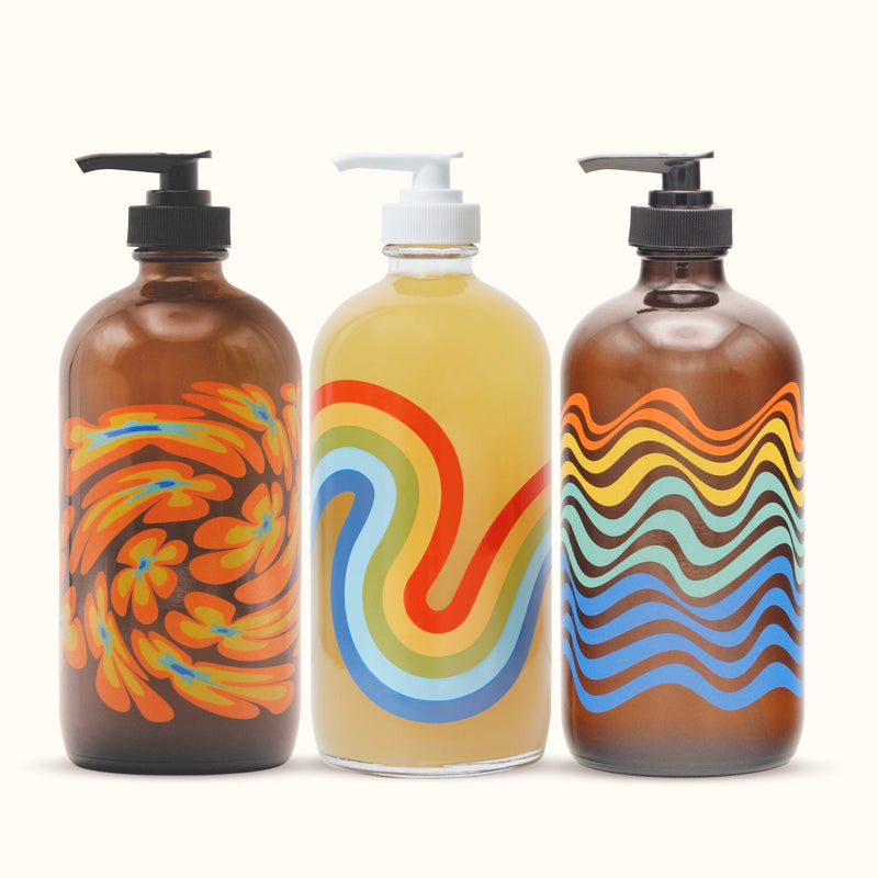 Mind and Body Wash Refillable - 16oz Glass