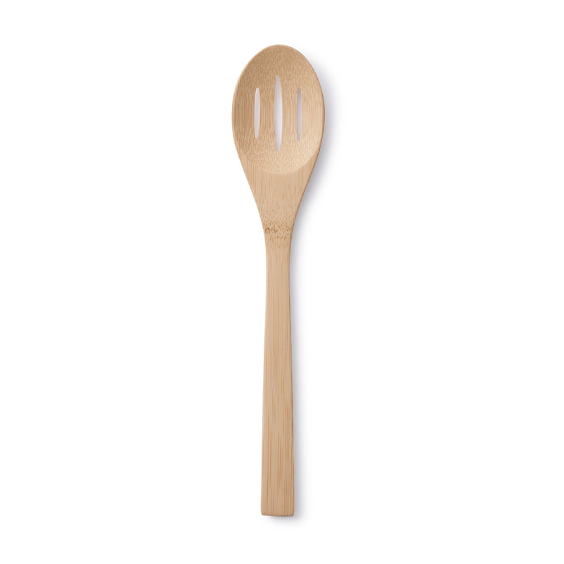 Bamboo Slotted Spoon 'give It A Rest'