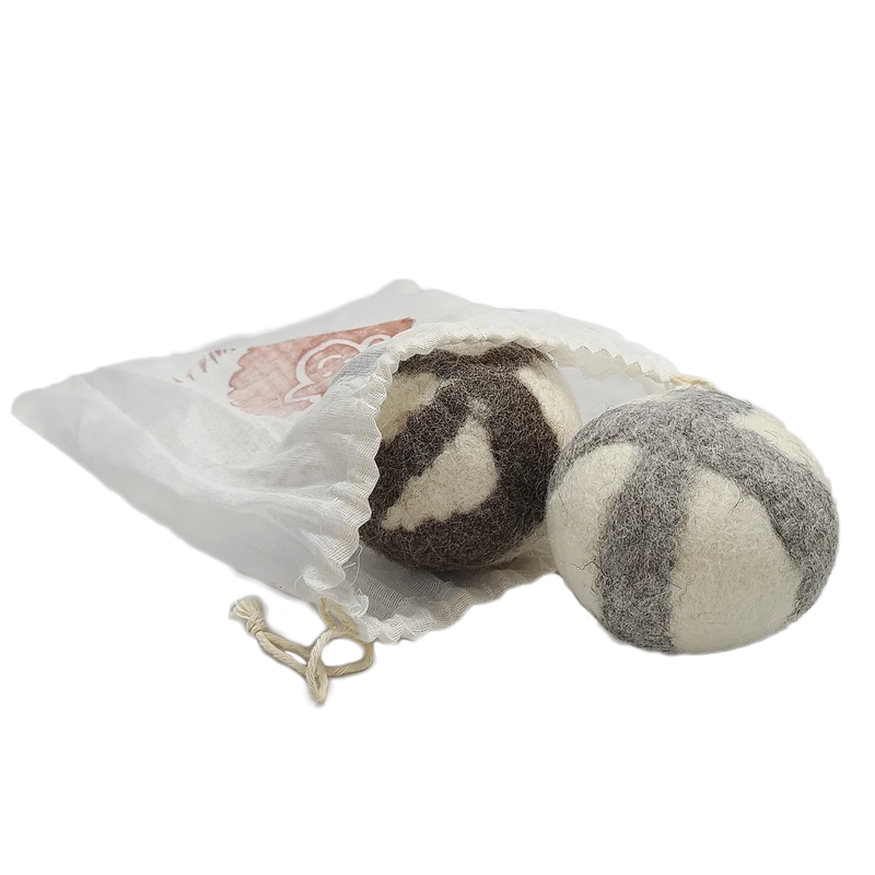 "Catnip Infused" Wool Balls For Felines - Set of 2