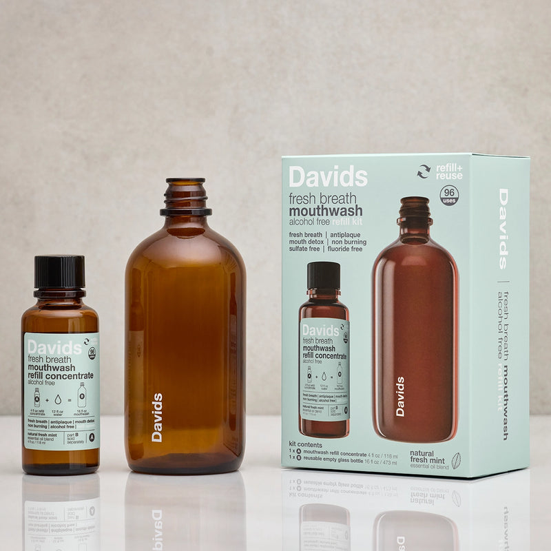 Davids Hydroxi™ Fresh Breath Mouthwash - Natural Fresh Mint