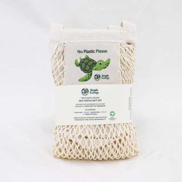"No Plastic Please" Organic Cotton Gift Set