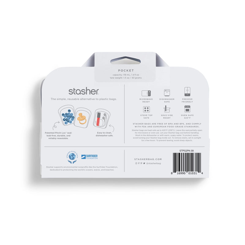 Stasher Pocket 2-pack