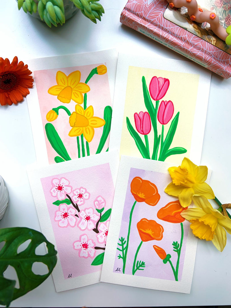 Hand Painted Art Cards