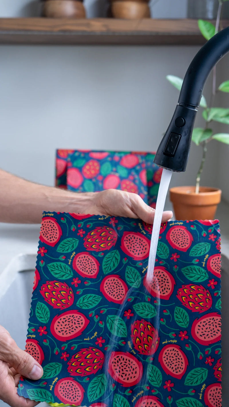 Fruit Print Beeswax Wrap Variety - 4 Pack