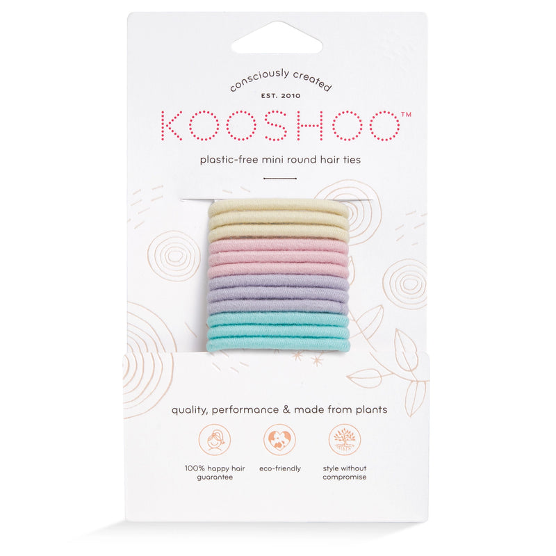 Plastic-Free Round Hair Ties - Mini 12-pack