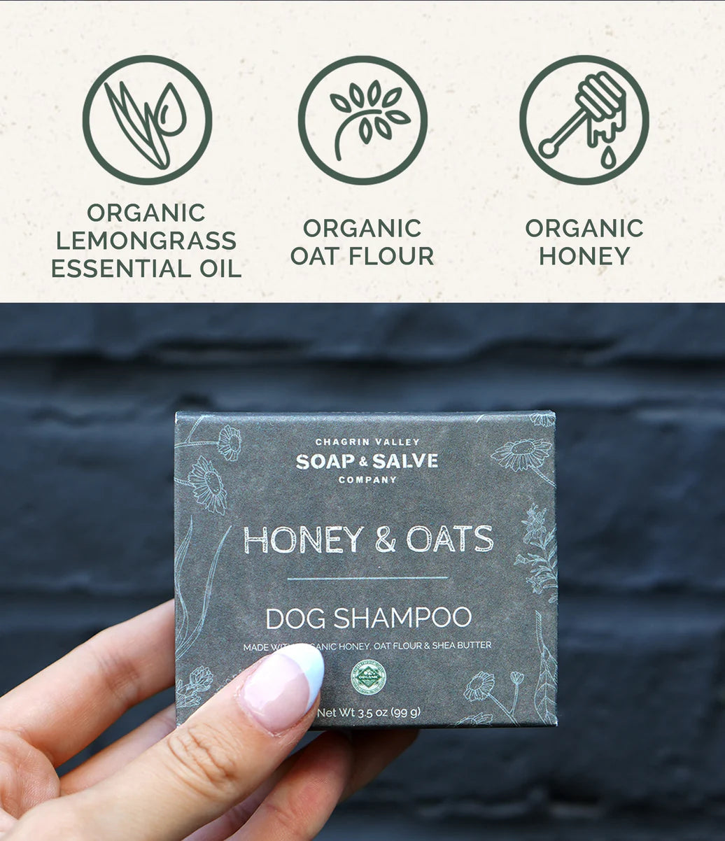 Dog/Pet Shampoo Bar - Honey and Oats