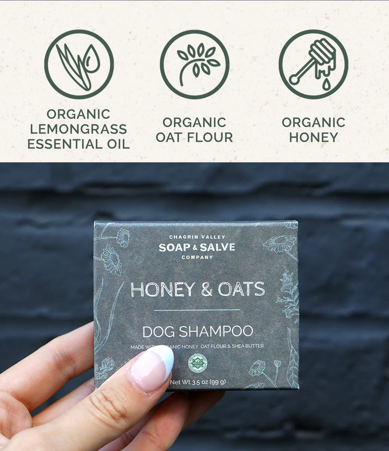 Dog/Pet Shampoo Bar - Honey and Oats