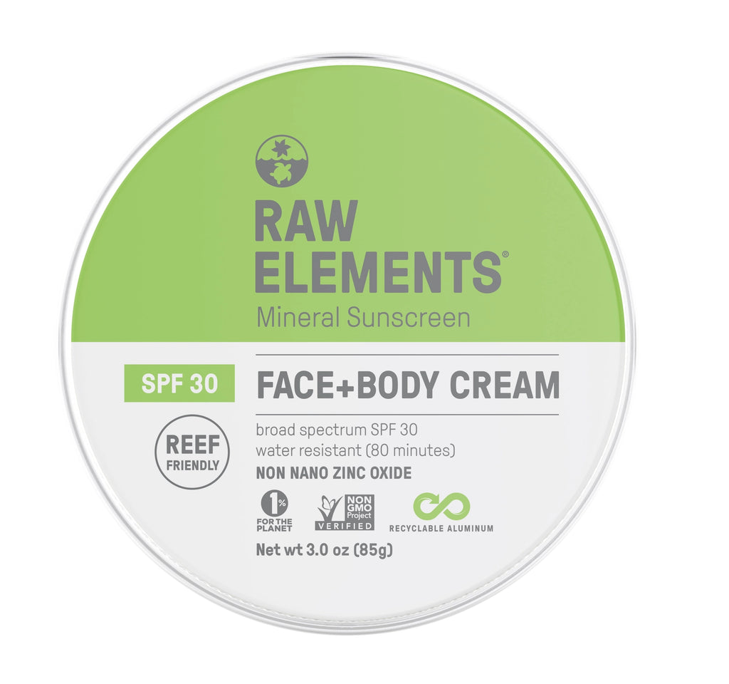 Sunscreen SPF30, 3oz Raw Elements Plastic Free Zero Waste – Fillgood