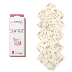 Beeswax Wraps, Pack of 5 Small