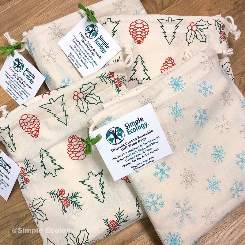 Reusable Gift Bags - Set of 4