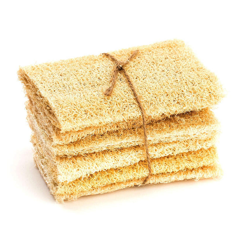 Loofah Sponge Scrubber--6 Packs Bath Sponge,100% Natural