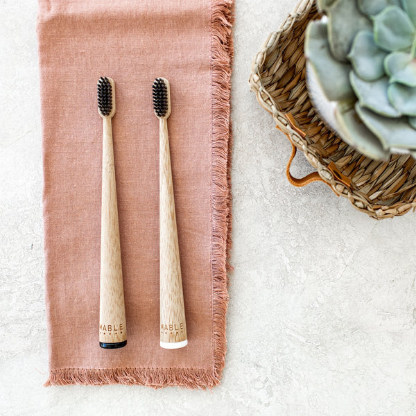 Charcoal Bamboo Toothbrush - Two Pack