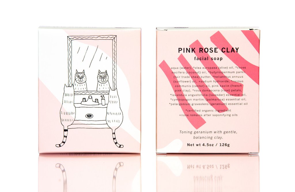 Facial Soap - Pink Rose Clay