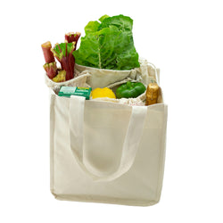 Large Grocery Bag with Inside Bottle Pockets