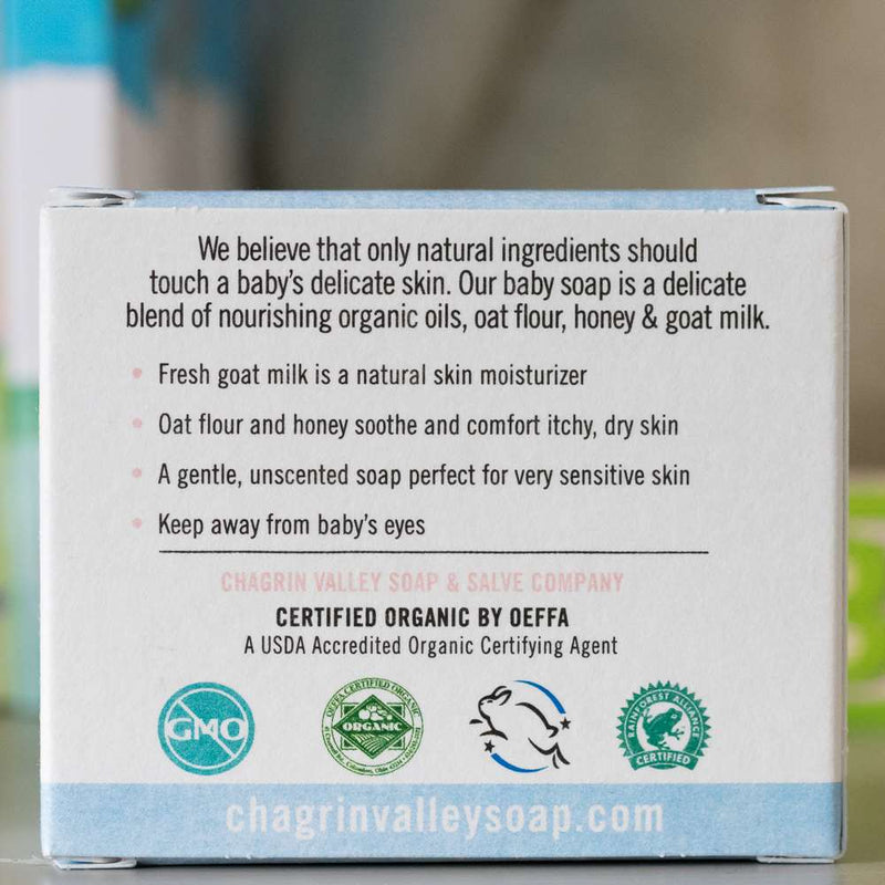 Organic Natural Soap Bar - Goat Milk Honey Oatmeal - Chagrin Valley Soap & Salve