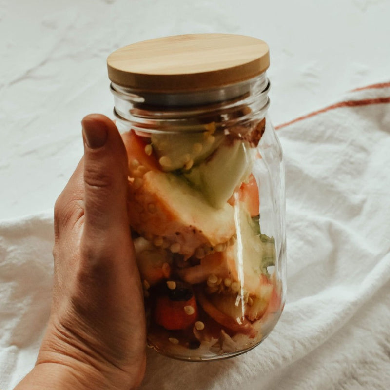 Bamboo Mason Jar Lids