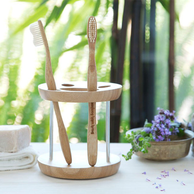 Brush with Bamboo Toothbrush - Adults and kids size